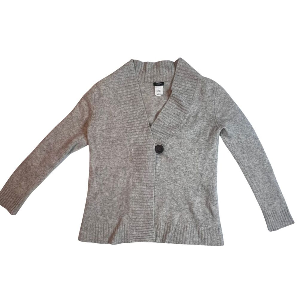J. Crew Cardigan Womens Small Cashmere Wool Blend Cozy Preppy V Neck Sweater
